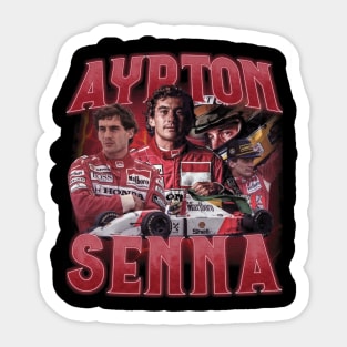 Ayrton Senna Collage Sticker